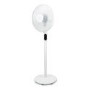 GRADE A1 - electriQ 16 Inch  Low  Energy  Quiet DC Pedestal Floor and Table Fan  with Remote Control Timer and  Oscillation Functions