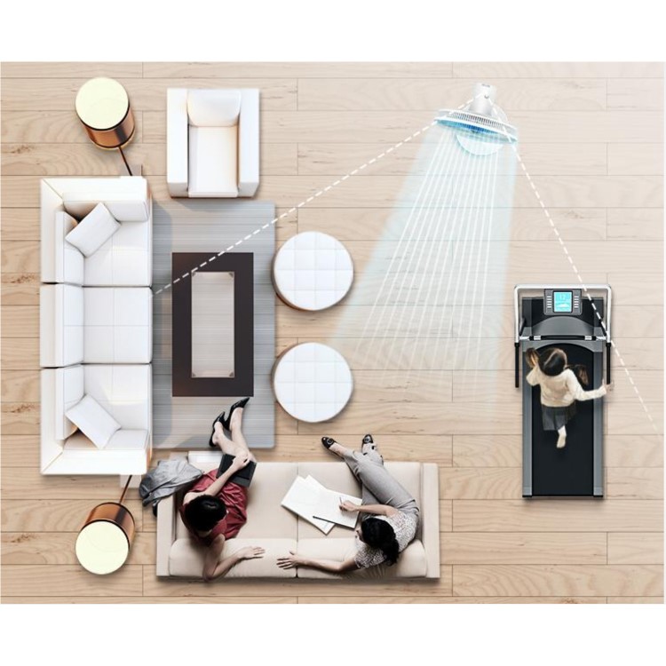 GRADE A1 - electriQ 16 Inch  Low  Energy  Quiet DC Pedestal Floor and Table Fan  with Remote Control Timer and  Oscillation Functions