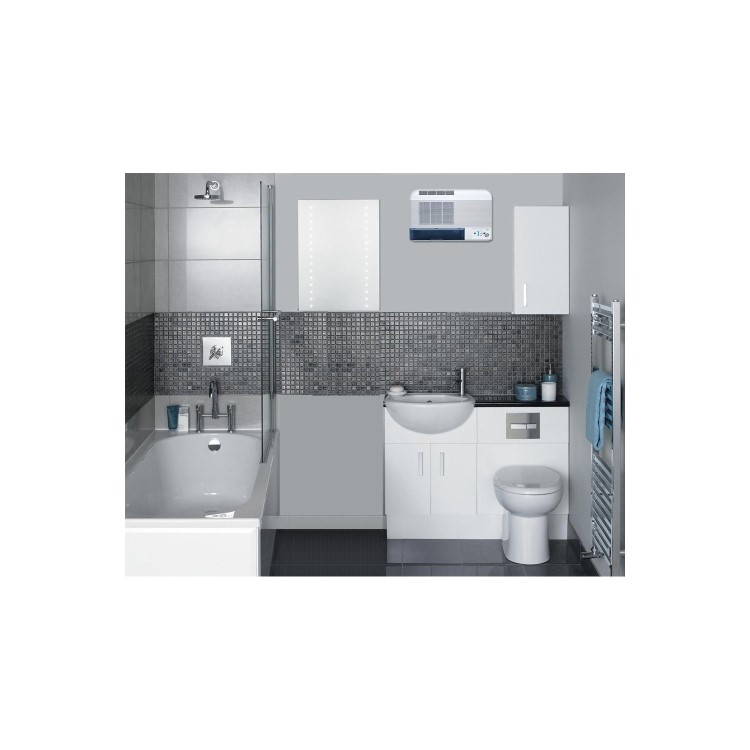 ECOAIR Wall Mounted Compact Design IPX 2 Rated Splash Proof LED Display and Remote Control  Timer 2H / 4H / 8H  Water Full Indication Defrost IndWashable Filter Easy Access Water Tank 2 Year warranty