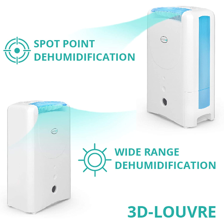 GRADE A2 - Ecoair Classic MK5 7 Litre Desiccant Dehumidifier with Humidistat and Antibacterial Filter