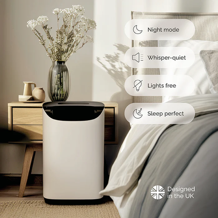 Meaco DD8LPRO 8L Desiccant Dehumidifier with Dust Filter Laundry Drying Mode WiFi App Control Quiet Operation
