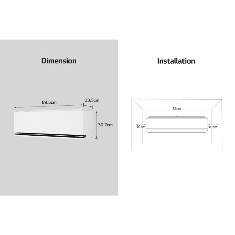 LG AI Deluxe Pro A+++ 24000 BTU AI powered Smart Wall-Mounted Split Air Conditioner with Heat Pump