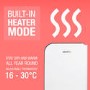 Refurbished electriq 10L Fast Dry Desiccant Dehumidifier and Heater with HEPA Air Purifier for 2-6 bed homes