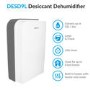 GRADE A3 - electriQ 10L Desiccant SmartApp WiFi Alexa Dehumidifier and Heater with HEPA Air Purifier for 2-6  bed  homes