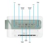 electriQ 10 Litre Smart Desiccant Dehumidifier with Heater and HEPA Air Purifier