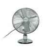 Refurbished electriQ 12 Inch Chrome Desk Fan With Oscillating Function