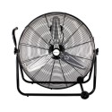 DF24B electriQ 24 Inch High Velocity Floor Drum Fan on Wheels - Black Metal Body