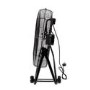 electriQ 24 Inch High Velocity Floor Drum Fan on Wheels - Black Metal Body