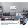 electriQ 1500W Wall Mountable Designer Panel Heater with Smart WiFi Alexa - Bathroom Safe IP24