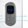 electriQ 1500W Wall Mountable Designer Panel Heater with Smart WiFi Alexa - Bathroom Safe IP24