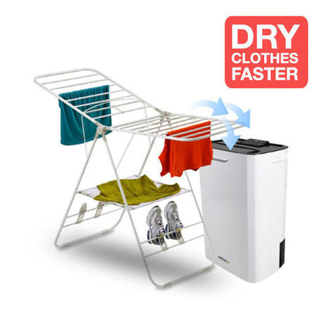 GRADE A1 - Desiccant 8 litre Fast-Dry Dehumidifier and Air Purifier great for 2-5 bed House Large Tank