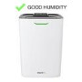 GRADE A3 - electriQ 8 litre Fast-Dry Desiccant  Dehumidifier with Air Purifier for 2-5 bed House