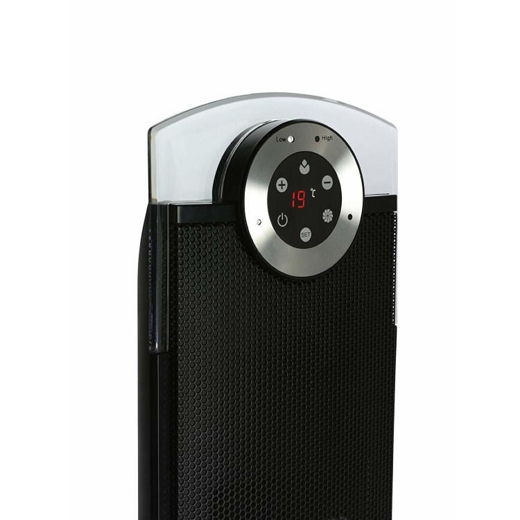 Dimplex Studio G - 2.5kW Tower fan heater with oscillation function with 12 hour timer - Black