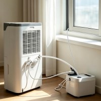 Dehumidifier Mate - Smart Wi-Fi Uplift Pump with continuous drainage with extraction humidity & temperature monitoring