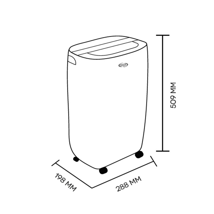 Argo 12 Litre  Dehumidifier with Digital Humidistat and Anti Dust filter