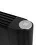 electriQ 2000W Smart Aluminium Electric Designer Radiator Sleek Black Wall Mounted - Energy Efficient Panel Heater