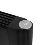 electriQ 2000W Smart Aluminium Electric Designer Radiator Sleek Black Wall Mounted - Energy Efficient Panel Heater