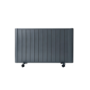 electriQ 2000W Anthracite Smart Aluminium Electric Designer Radiator - Sleek Wall Mounted & Energy Efficient Panel Heater