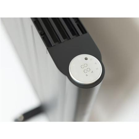 electriQ 2000W Anthracite Smart Aluminium Electric Designer Radiator - Sleek Wall Mounted & Energy Efficient Panel Heater