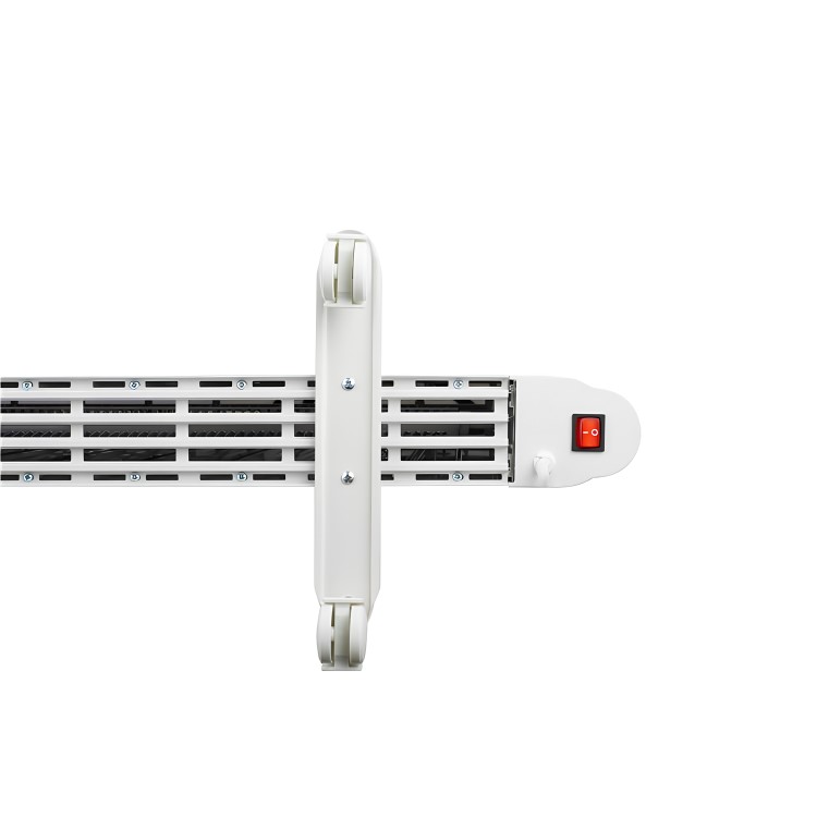 electriQ 2000W Smart Electric Designer Aluminium Panel Heater With LED Display - Wall Mountable - White