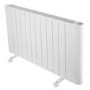 electriQ 2000W Smart WiFi Aluminium Electric Designer Radiator Gloss White Wall Mounted - Energy Efficient Panel Heater