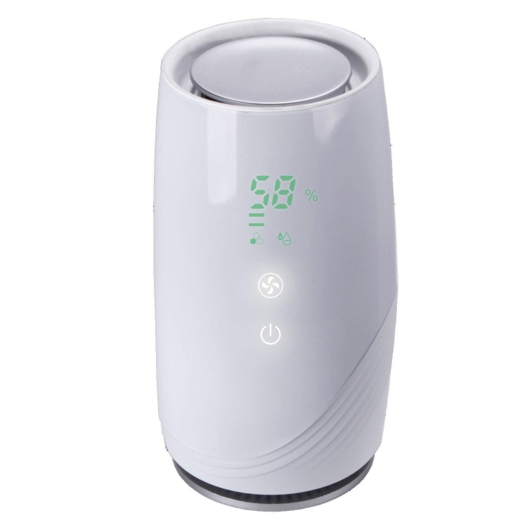 GRADE A1 - Compact Ultra Quiet Hepa and Plasma Air Purifier with anti-bacterial technology