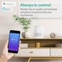 GRADE A5 - electriQ 360 Degree Air Purifier Smart WiFi Alexa with Air Quality Sensor and HEPA Carbon filters for rooms up to 40 sqm