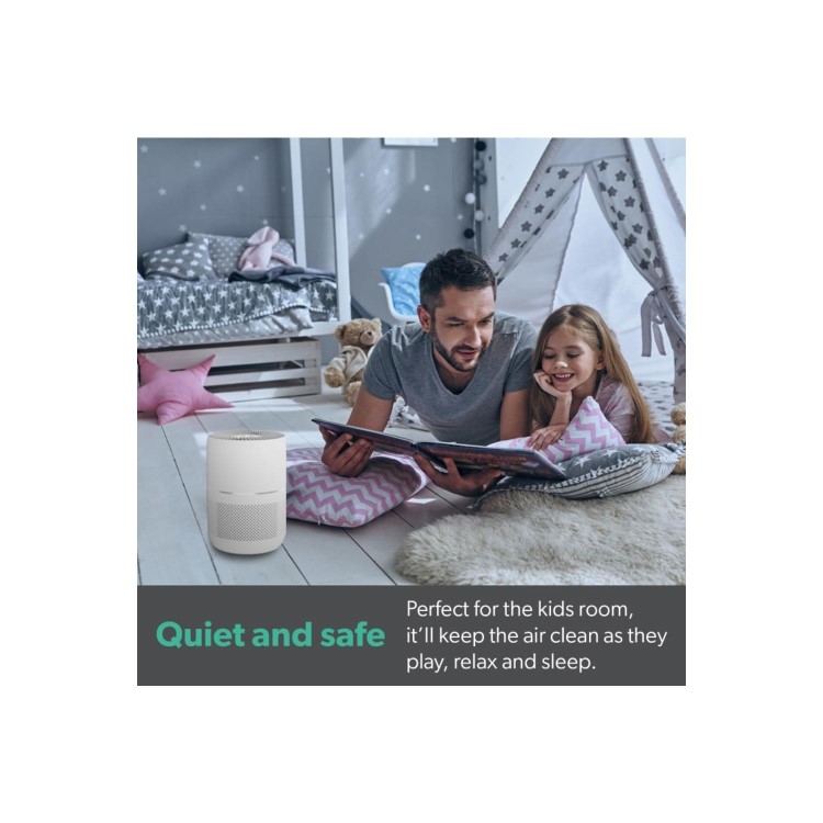 GRADE A5 - electriQ 360 Degree Air Purifier Smart WiFi Alexa with Air Quality Sensor and HEPA Carbon filters for rooms up to 40 sqm