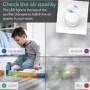 GRADE A5 - electriQ 360 Degree Air Purifier Smart WiFi Alexa with Air Quality Sensor and HEPA Carbon filters for rooms up to 40 sqm