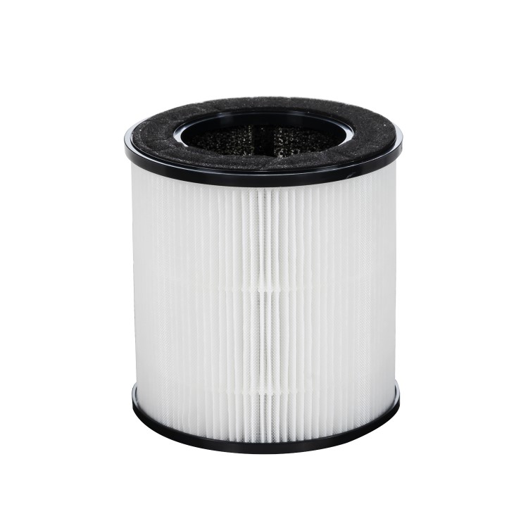 GRADE A2 - electriQ Ultra Quiet HEPA Air Purifier with Air Quality Temperature and Humidity Indicators for Allergies Hayfever Bacteria