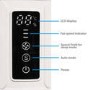 GRADE A2 - electriQ Ultra Quiet HEPA Air Purifier with Air Quality Temperature and Humidity Indicators for Allergies Hayfever Bacteria