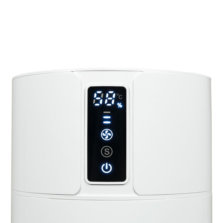 GRADE A2 - electriQ Ultra Quiet HEPA Air Purifier with Air Quality Temperature and Humidity Indicators for Allergies Hayfever Bacteria