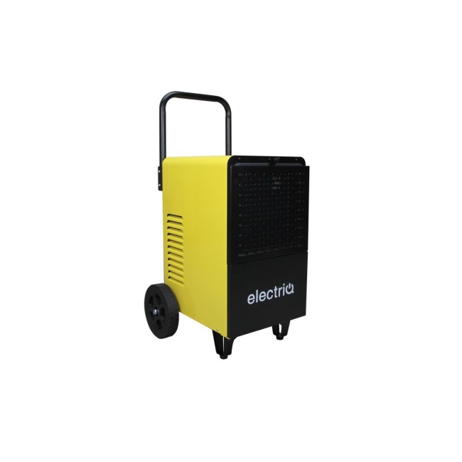electriQ 30L Industrial Portable Dehumidifier with Metal Body & Large Wheels