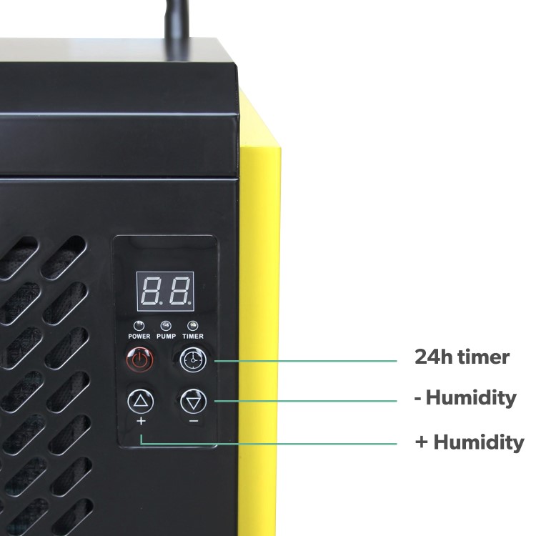 GRADE A3 - electriQ 70L Industrial Portable Compressor Dehumidifier