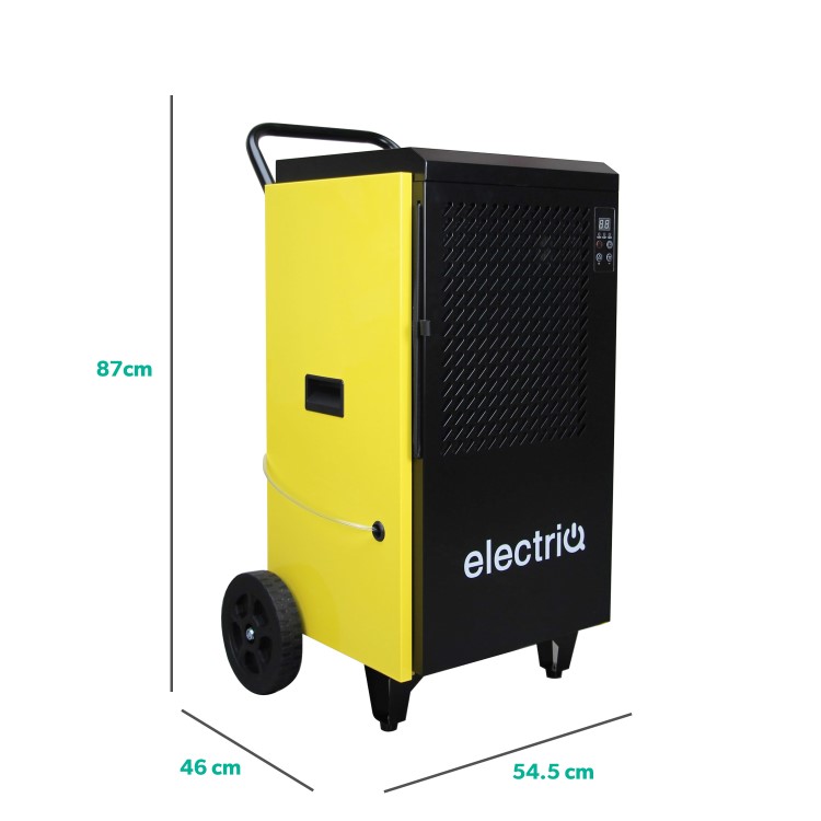GRADE A3 - electriQ 70L Industrial Portable Compressor Dehumidifier