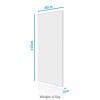 electriQ 700W Infrared Wall Mountable Panel Heater - Low Energy