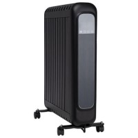 Refurbished electriQ 2400W Smart Oil-Free Electric Portable Radiator With LED Display - Black