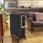 GRADE A1 - 2.5 kW Smart App Oil Filled Radiator with Alexa Google& Remote - Black