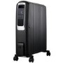GRADE A1 - 2.5 kW Smart App Oil Filled Radiator with Alexa Google& Remote - Black