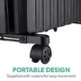GRADE A1 - 2.5 kW Smart App Oil Filled Radiator with Alexa Google& Remote - Black