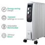Refurbished electriQ Portable 8 Fin Oil Filled Radiator - White