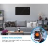 electriq 2000W Smart Designer Glass Panel Heater - Wall Mountable &amp; Bathroom Safe - Black 