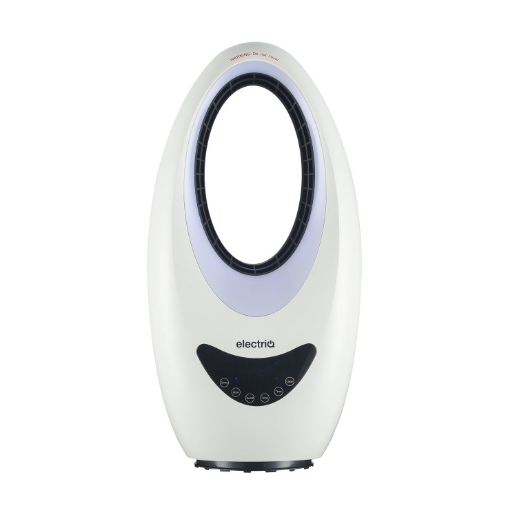 GRADE A2 - electriQ Bladeless Fan - Cooling and Heating with Mood Light