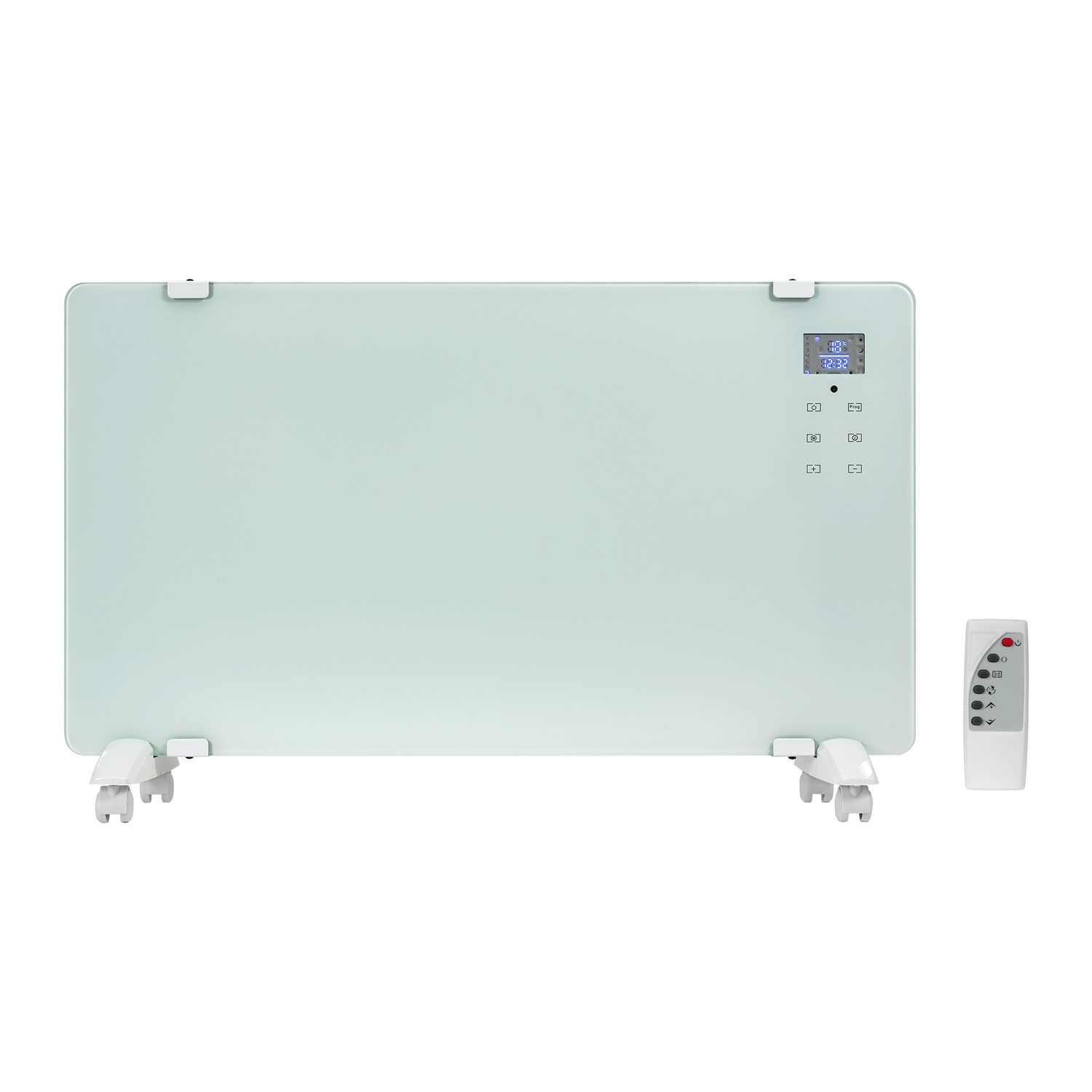 electriQ 2000W Designer Glass Heater Wall Mountable Low Energy  with Smart WiFi Alexa - Ultra Slim only 8cm  Bathroom Sa