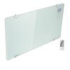 electriq 2000W Smart Designer Glass Panel Heater - Wall Mountable &amp; Bathroom Safe 