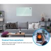 electriq 2000W Smart Designer Glass Panel Heater - Wall Mountable &amp; Bathroom Safe 