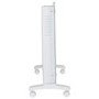 Refurbished electriQ 2500W Smart Designer Glass Panel Convection Heater - Wall Mountable & Bathroom Safe - White