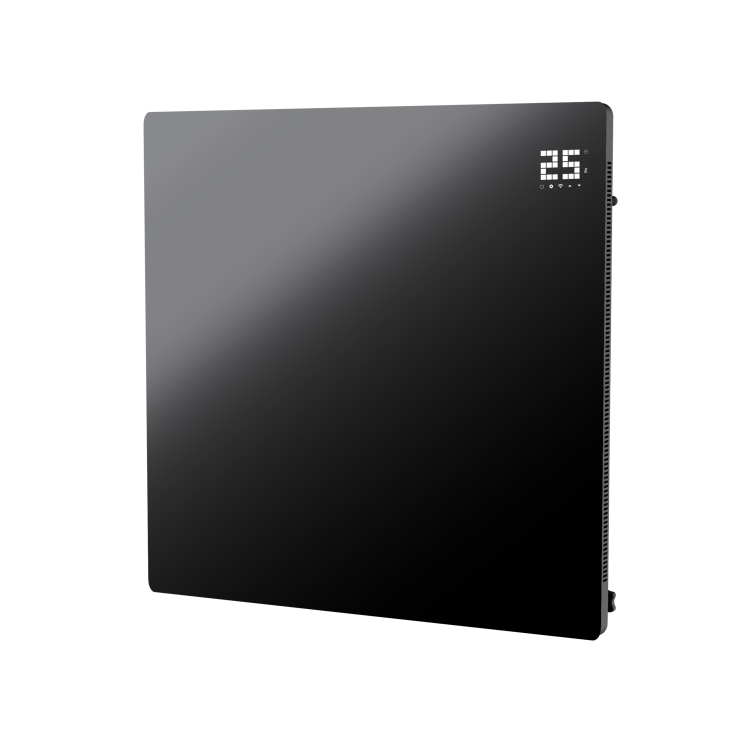 Low Energy 350w Infrared Designer Glass Wall Mounted Heater and Smart WiFi Alexa - IP44 Bathroom Safe