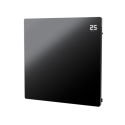 A2/EGH350BWIR Refurbished - Low Energy 350W Smart Infrared Designer Glass Panel Heater - IP44 Bathroom Safe Wall Mountable or Free Standing 600x600mm - Black