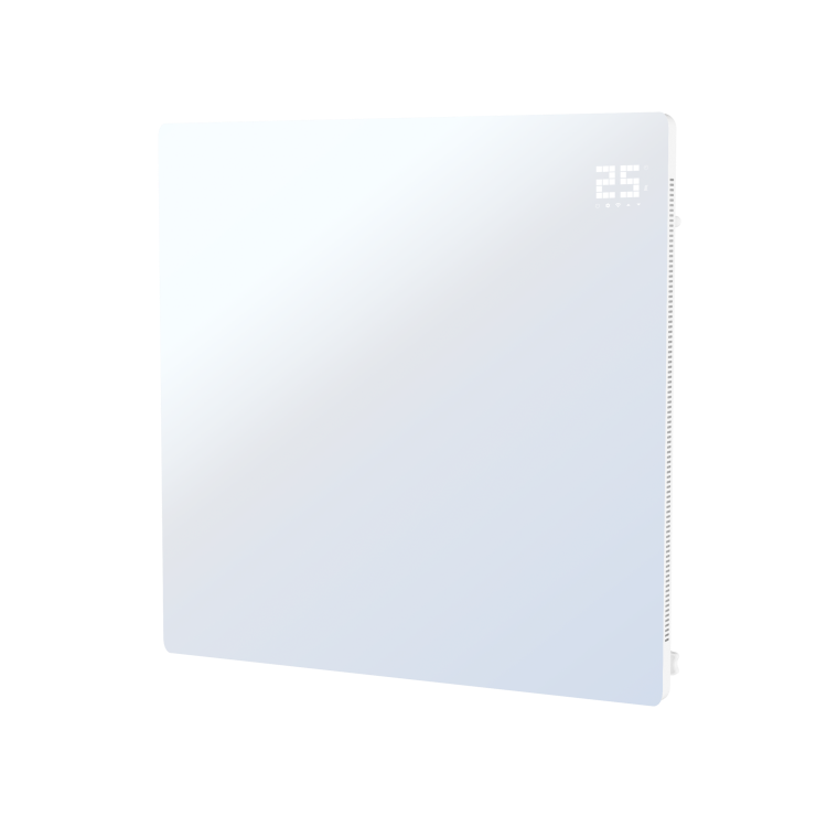 Low Energy 350w Infrared Designer Glass Wall Mounted Heater and Smart WiFi Alexa - IP44 Bathroom Safe